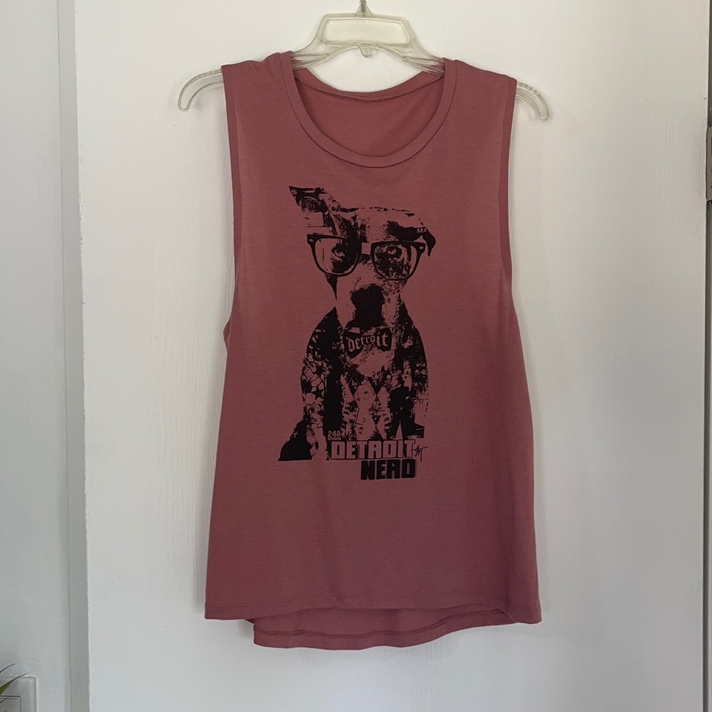 Detroit Nerd Pitbull tank top